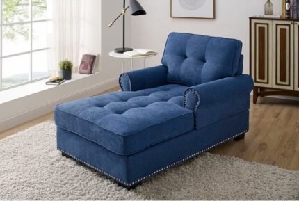 Rolled Two Arms Chaise Lounge