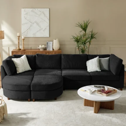 Dayman 6-Piece Modern Convertible Sectional Sofa