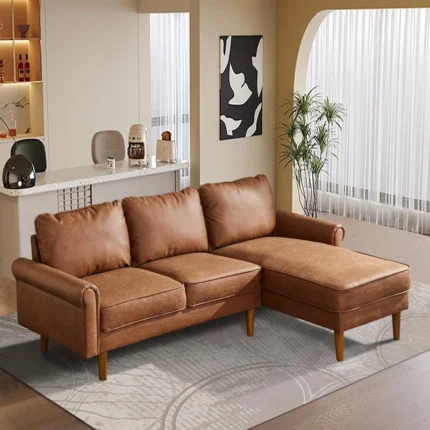 Kilis Foux leather Sectional Sofa