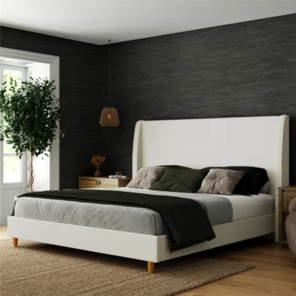 Tess King Wingback Bed