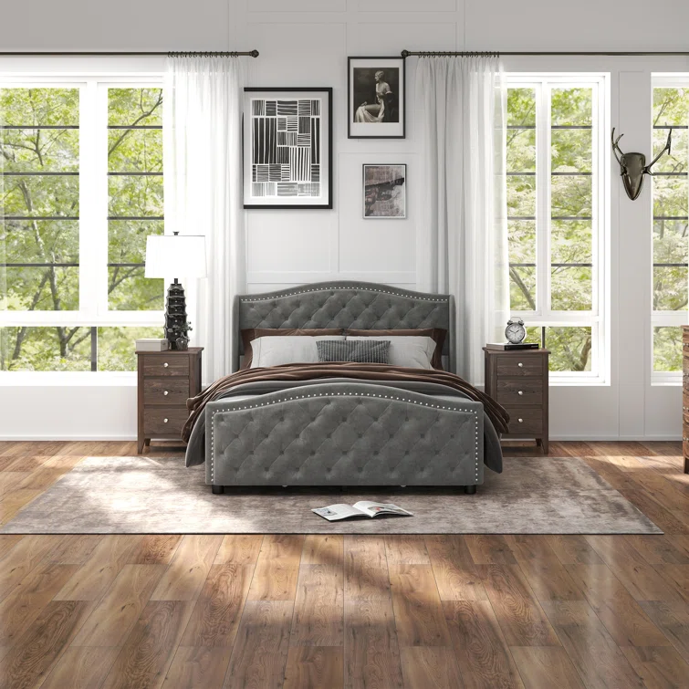 KassaiaVelvetUpholsteredMetalNailTrimPlatformBedwithTuftedHeadboardand4Drawers-1-1.webp
